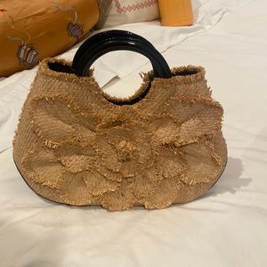 Anne Fontaine straw handbag